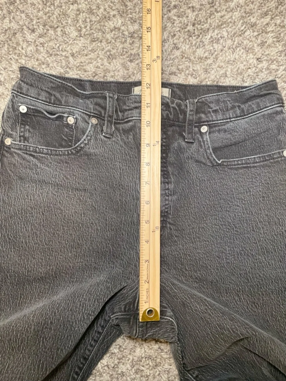 Madewell The Perfect Vintage Wide Leg Jeans Women Size 30 Black‎ Denim Pant
